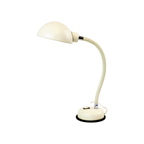 Vintage Bureaulamp Wit Industrieel Flexibel Metaal Lamp 43Cm thumbnail 5