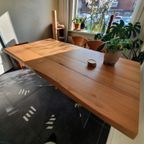 Eettafel Massief Eik En Glas thumbnail 2