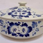 Prachtige Frans Aardewerk Schaal Blauw WIT Decor - Reliving thumbnail 8