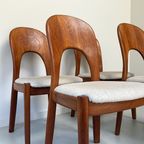 Set Van 4 Vintage Houten Koefoeds Hornslet Stoelen thumbnail 9
