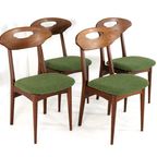 Set 4 Eetkamerstoelen Vintage Stoelen Nieuw Bekleed Gerestaureerd thumbnail 18
