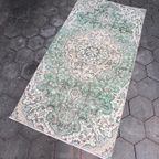 Groen Vintage Yuruk Vloerkleed 220 X 113 Cm thumbnail 2