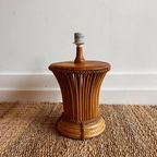 Mid Century Bamboe Rotan Italiaans Design Lampvoet Vintage thumbnail 6