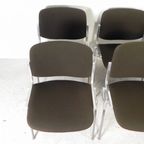 Set Van 6 Castelli Dsc Axis 106 Stoelen Door Giancarlo Piretti, Jaren 60 thumbnail 18