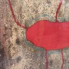 Dite Bultje Schilderij "rode Schelp", Ingelijst, 53 Cm X 65 thumbnail 15