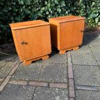 Vintage Retro Nachtkastjes Set 1950S thumbnail 5