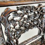 Antieke Chinese Padouk Houten Stoel thumbnail 5
