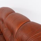 Mid-Century 3-Seats Leather Sofa From 1960S, Italy thumbnail 6