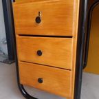 Vintage Bureau In Bauhaus Style, Retro Industriëel, Desk thumbnail 8