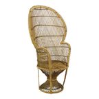 Grote Rotan Rieten Pauwstoel Troon Emanuelle Boho 131Cm thumbnail 6