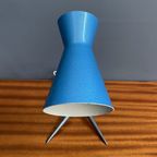 Blue Metal Desk Lamp 1960S thumbnail 8