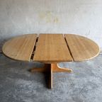 Extendable Wooden Dining Table With Integrated Extension Section thumbnail 10