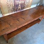 Klassieke Geleefde Teakhouten Sidetable, Wandconsole, Halta thumbnail 5