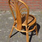 Rotan Stoeltje Met Pauwenstaart Waaier Boog thumbnail 4