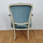 Brocante Vintage Franse Louis Xv Stoeltje, Fauteuil Stoel 03 thumbnail 13