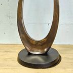 Vintage 50S Messing Kraanvogel Sculptuur Boris Lovet-Lorski / Art Deco Entwined Cranes Sculpture thumbnail 13