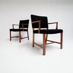 Set Van 2 Deense Mahoniehouten Stoelen Van Erik Bjorn Olsen thumbnail 11