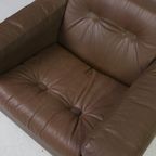 Søren Nissen And Ebbe Gehl Vintage Armchair In Brown Leather thumbnail 6