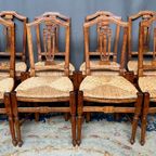 Set Van 8 Stoelen Uit De Periode Van Het Directoire De France (1789-1805). thumbnail 3