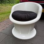 IKEA Poptorp Stoel Wit Met Zwart Kussen thumbnail 15