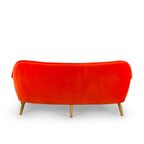 Deense Design Oranje Vintage Sofa Gemaakt Door Cfc Silkeborg, 1960S thumbnail 7
