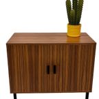 Vintage Kastje Compact Plak Fineer Jaren 70 Design thumbnail 23