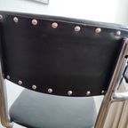 Vintage Kinder Kappersstoel 1950 Gispen Stijl Chroom & Zwart Barber Chair Children thumbnail 13