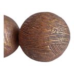 Twee Kunststof Ronde Decoratie Bollen Ø 10 Cm Met Streepmotief thumbnail 7
