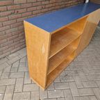 Vintage Schoolkast Room Divider Boekenkast thumbnail 8