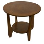Art Deco Plantentafeltje Bijzettafeltje Eikenhouten Jaren 50 thumbnail 10
