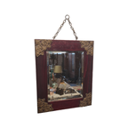 Frans Art Nouveau Houten Spiegel thumbnail 4