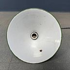 Groen Emaille Hanglamp Met Messing Armatuur thumbnail 7