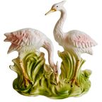Mid-century Beeld Porselein Kraanvogels 1950’s thumbnail 2
