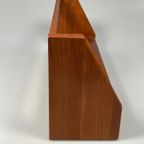 Vintage Wandplank Met Lades, Dyrlund, Massief Teak, Denemarken 1970'S thumbnail 16
