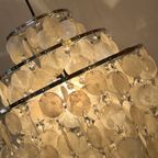 Vintage Xxl Capiz Hanglamp Design Parelmoer Opaline Schelp thumbnail 10