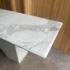 Vintage Carrara Marmeren Sidetable thumbnail 7