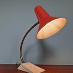 Vintage Gelede Metalen Bureaulamp, Jaren 60 thumbnail 14