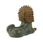 Grote Tempelleeuw Verguld Brons Beeld Thailand Foo Dog 27cm thumbnail 5