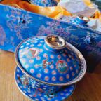 Vintage Chinese Thee Set In Doos Porselein thumbnail 7