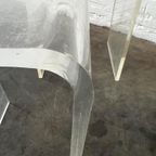 Set Van 2 Vintage Plexi Curved Bijzettafeltjes / Sidetables thumbnail 11
