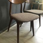 Set Vintage Louis van Teeffelen Eettafelstoelen Jr. 60 thumbnail 8