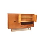 Groot Vintage Highboard Dressoir / Wandmeubel Van Teakhout Uit De Jaren ’60 thumbnail 10