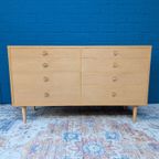 Vintage Dubbele Eiken Ladekast, Borge Mogensen Deens Design Uit De Jaren 60 thumbnail 7
