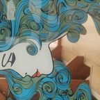 Vintage L'oreal Spiegel Art-nouveau Stijl thumbnail 4