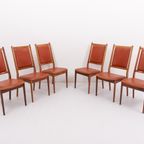 Set Of 6 Danish Mid-Century Modern Chairs By Hugo Frandsen For Spøttrup Stolefabrik thumbnail 2