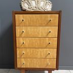 Chest Of Drawers In 2-tone Wood 1960s thumbnail 2