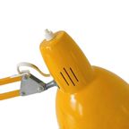 Vintage Schaarlamp Okergeel Met Standaard 1960’s thumbnail 7