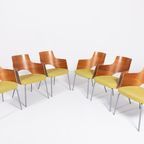 Set Of 6 Scandinavian Design ‘Cortina’ Shell/Club Chairs By Gunilla Allard thumbnail 2