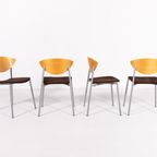 Danish Design Set Of 4 ‘must’ Chairs By Søren Nielsen & Thore Lassen For Randers+radius thumbnail 3