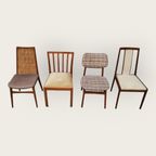 Vier Mid Century Eettafel Stoelen thumbnail 7